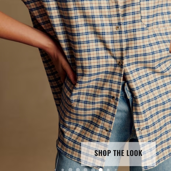 Plaid Button-Up Shirt - Picture 3 of 5